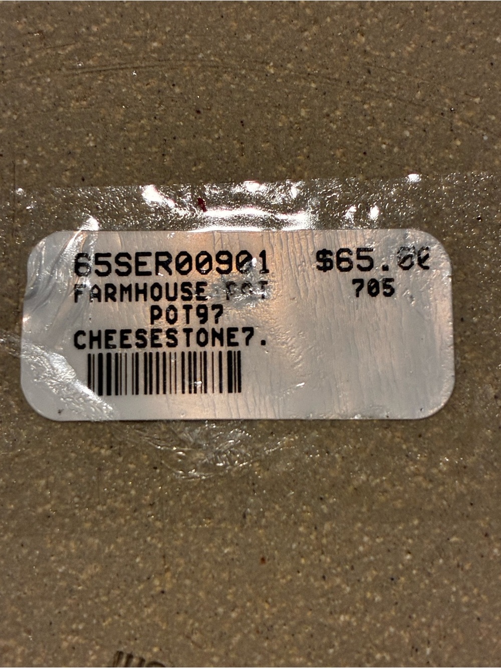 FARMHOUSE POTTERY VERMONT CHEESE STONE 7" NEW - Picture 4 of 4